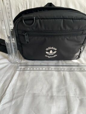 Adidas Originals small Black puffer Crossbody Bag